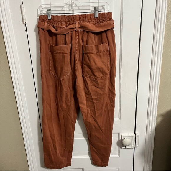 Amo Paperbag Pants Suntan Brown Rust Size 29 J - Picture 6 of 11
